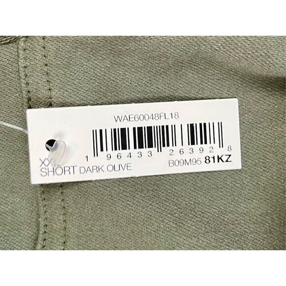 NWT Amazon Essentials Dark Olive Chino Pants XXL Short - Picture 4 of 7